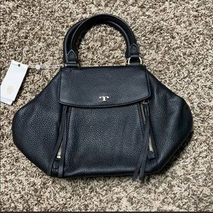Tory Burch half moon satchel in black